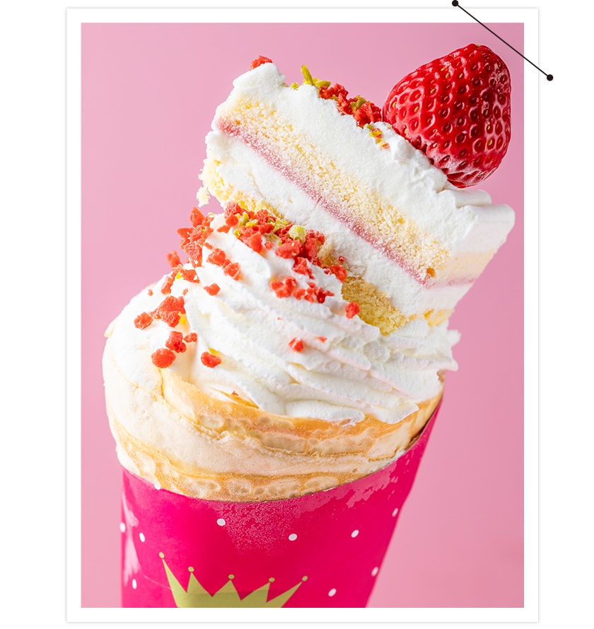 ショートケーキクレープ